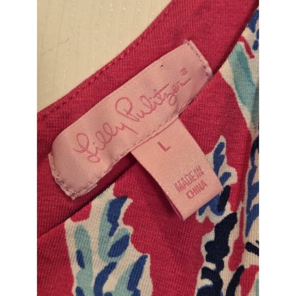 Lilly Pulitzer Sloane Maxi Dress Capri Pink Samba Tropical Beachy Boho | L EUC - Picture 5 of 10